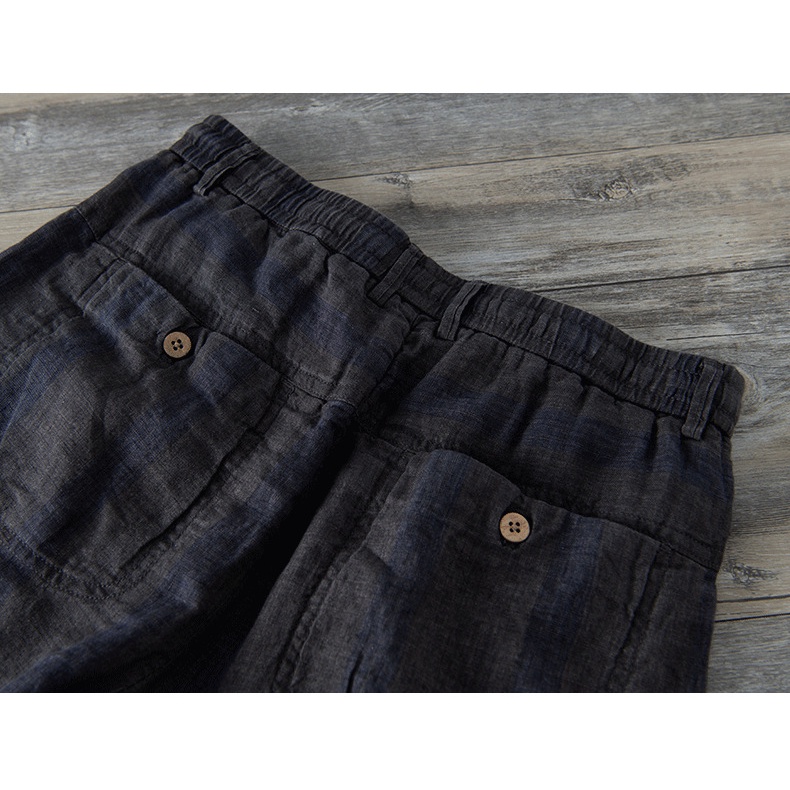 Quần ống rộng Họa Tiết Kẻ Sọc Thời Trang Mùa Hè Dành Cho Nam