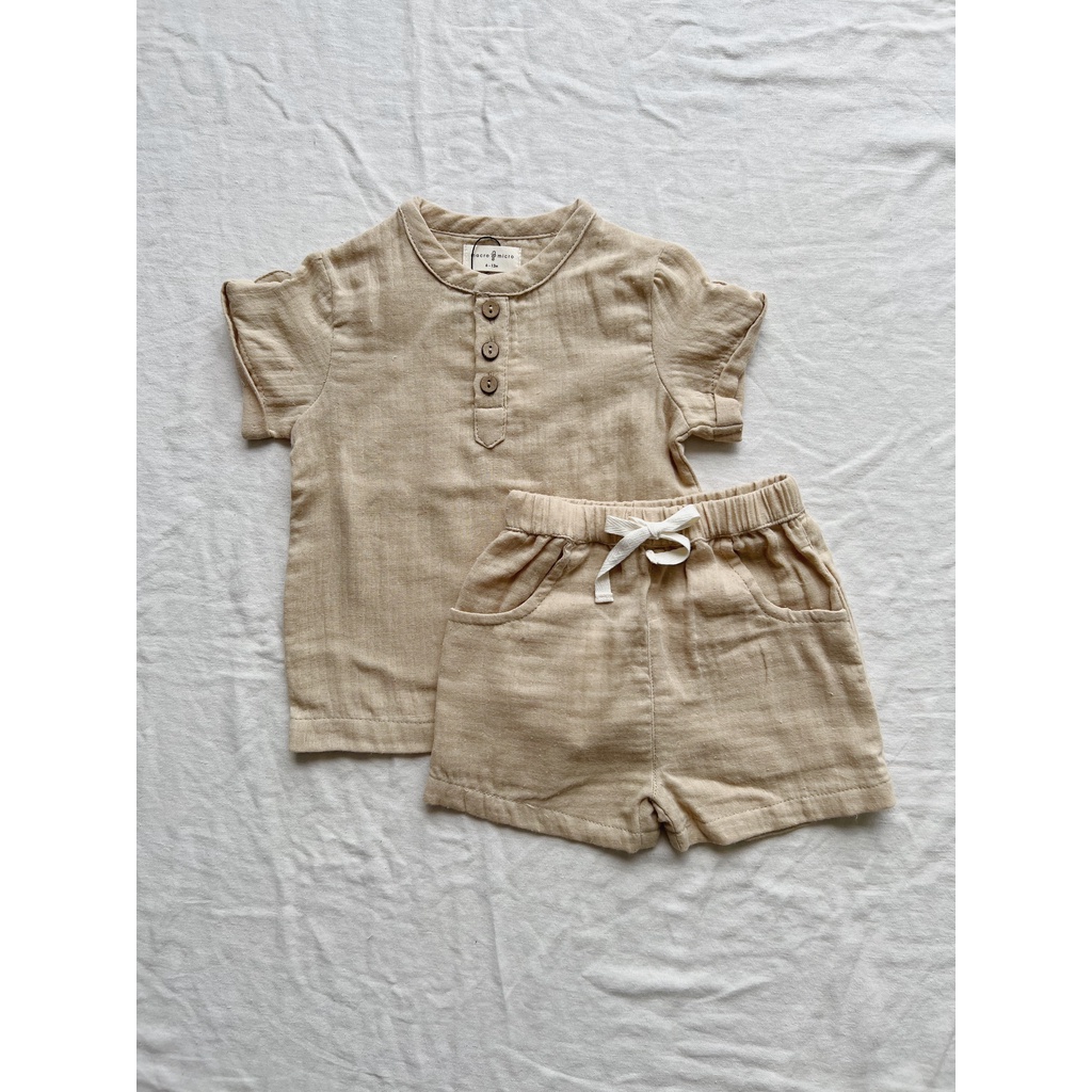 Muslin Leon Shirt Macro & Micro