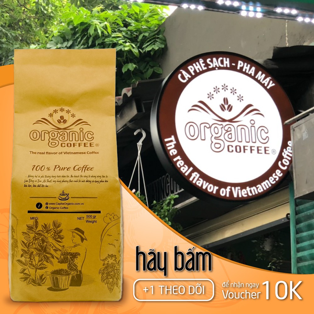 Gói 1Kg Chuyên Pha Cà Phê Sữa –  Vị Thanh, Thơm Ngon Ấn Tượng - Organic Cofee – 100% Nguyên Chất