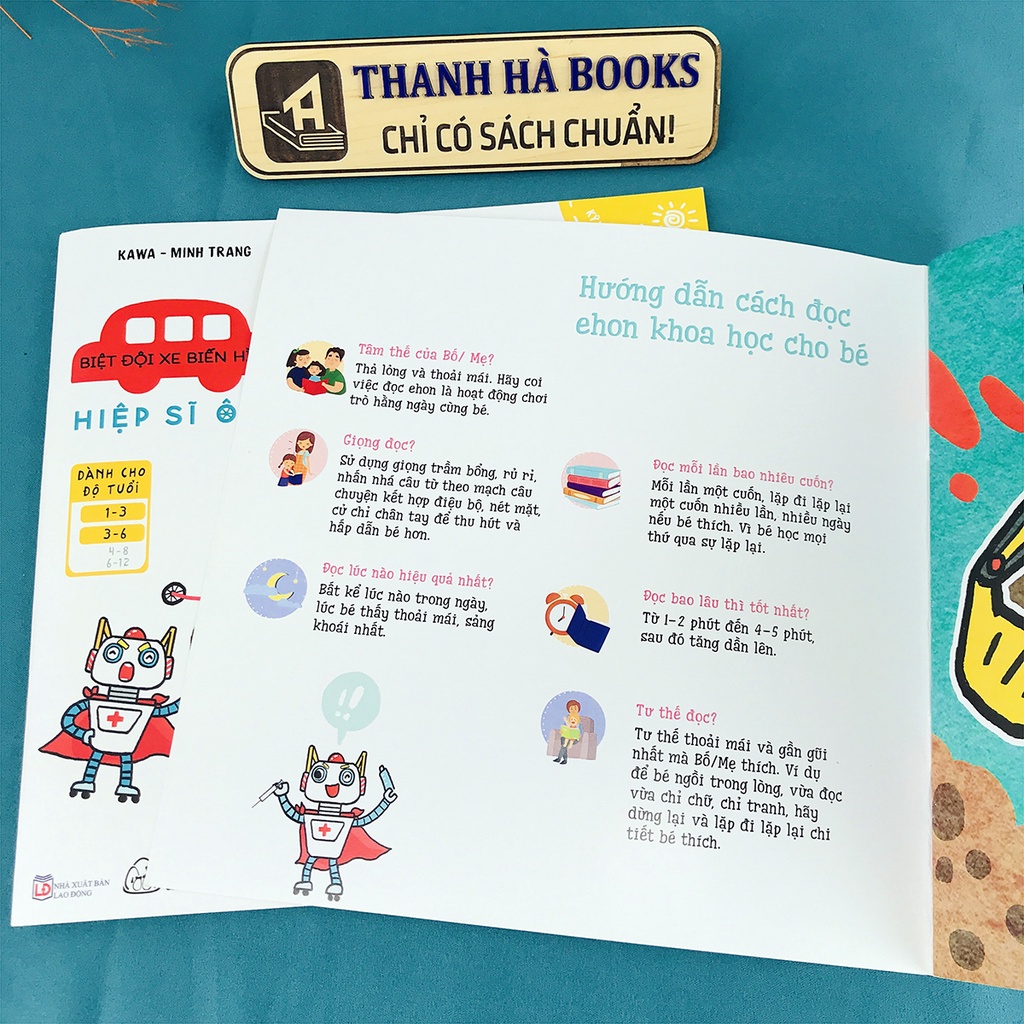 Sách - Ehon Kỹ Năng Nhận Biết Cảm Xúc - Biệt Đội Xe Biến Hình (6 quyển lẻ tùy chọn)