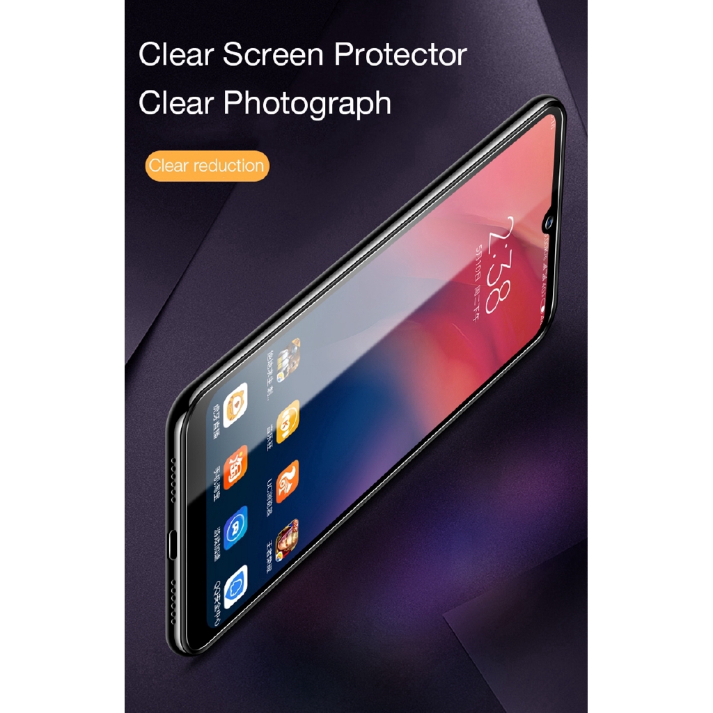 Bộ 2 kính cường lực bảo vệ màn hình cho Xiaomi Mi 9 8 SE Lite 8X 6X A2 Redmi 6A Note 7 6 Pro Retail Box