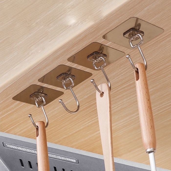 Móc dán tường siêu dính chịu lực tốt ,Móc Inox treo quần áo, đồ dùng đa năng tiện ích