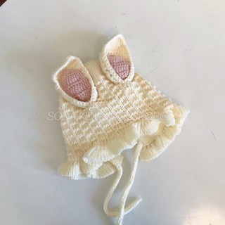 MŨ LEN BÈO TAI THỎ CHO BÉ