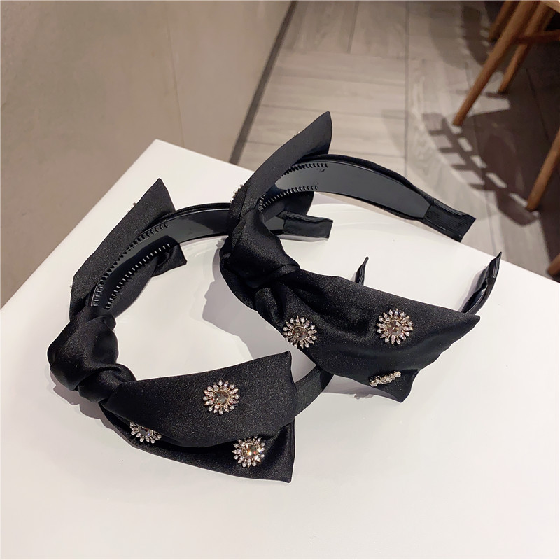 Băng Đô Vải Nhung Đính Nơ Xinh Xắn Cho Nữ