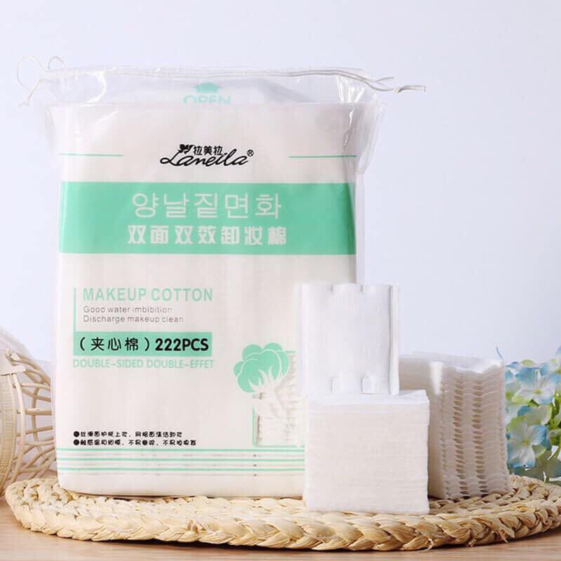 Bông Tẩy Trang 🧡 FREESHIP🧡 Bông Lameila 222 miếng chính hãng cotton mềm mịn | BigBuy360 - bigbuy360.vn