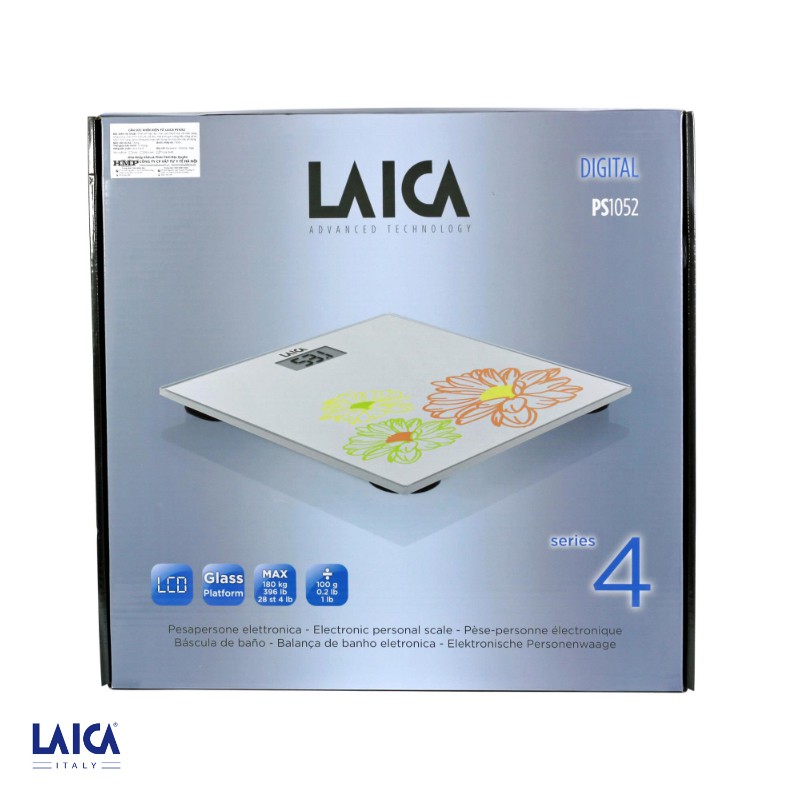 Cân sức khỏe Laica PS1052 điện tử tặng Nhiệt kế điện tử tanakoHibaby+ Store