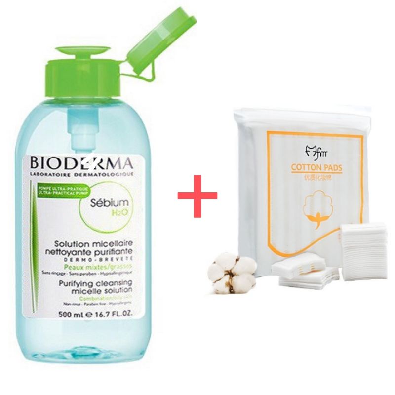Nước tẩy trang B-I-O 500ml TẶNG Bông 222miếng