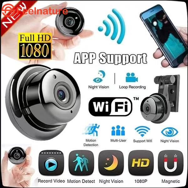 ✨Có Sẵn✨Di Động V380 Camera Mini Hd 1080P Wifi Thông Minh Điều Khiển Từ Xa Camera Móc Chân Hd Webcam Camera An Ninh Tại Nhà