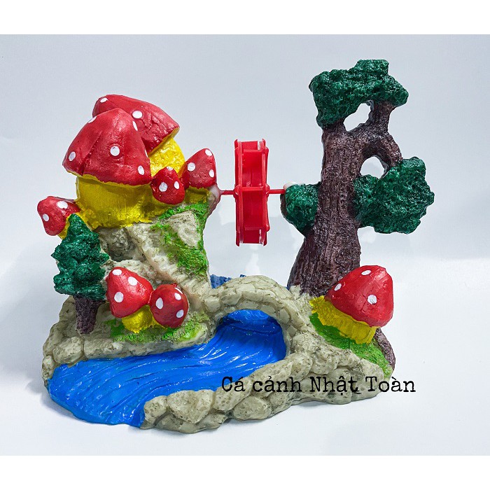 TIỂU CẢNH TRANG TRÍ HỒ CÁ NON BỘ 17X7X16CM