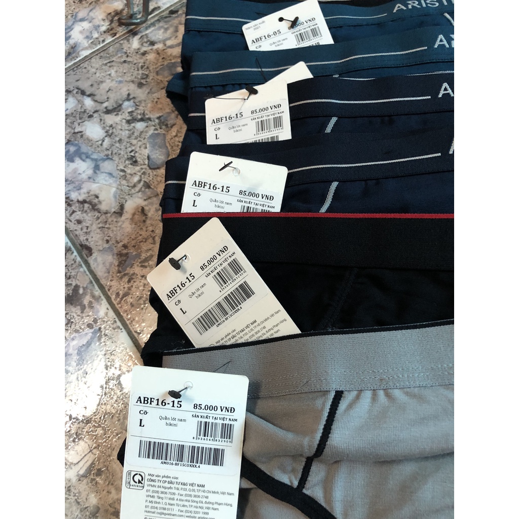 Combo 4 Sịp tam giác ARISTINO ❤️FREESHIP❤️ Quần Sịp Nam kháng khuẩn cao cấp, Chính hãng full tem mác