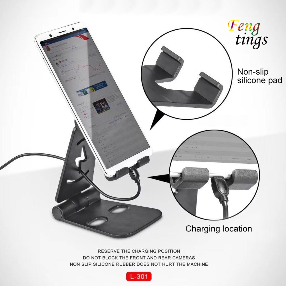Giá Đỡ Điện Thoại / Máy Tính Bảng Bằng Silicon Chống Trượt Có Thể Gấp Gọn Tiện Dụng