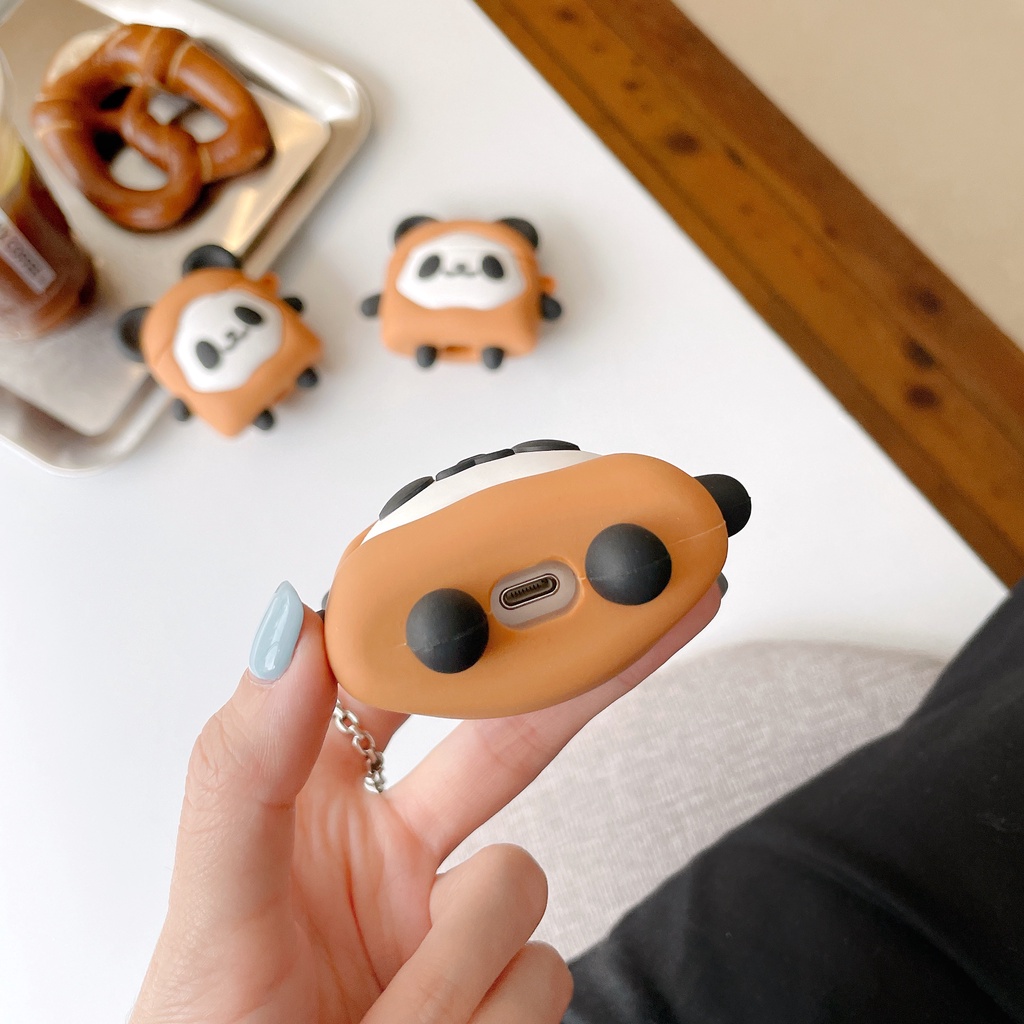 Vỏ Bảo Vệ Hộp Sạc Tai Nghe AirPods3 Pro AirPods3 AirPods2gen Họa Tiết Bánh Biscuit/Gấu Trúc Dễ Thương Ốp