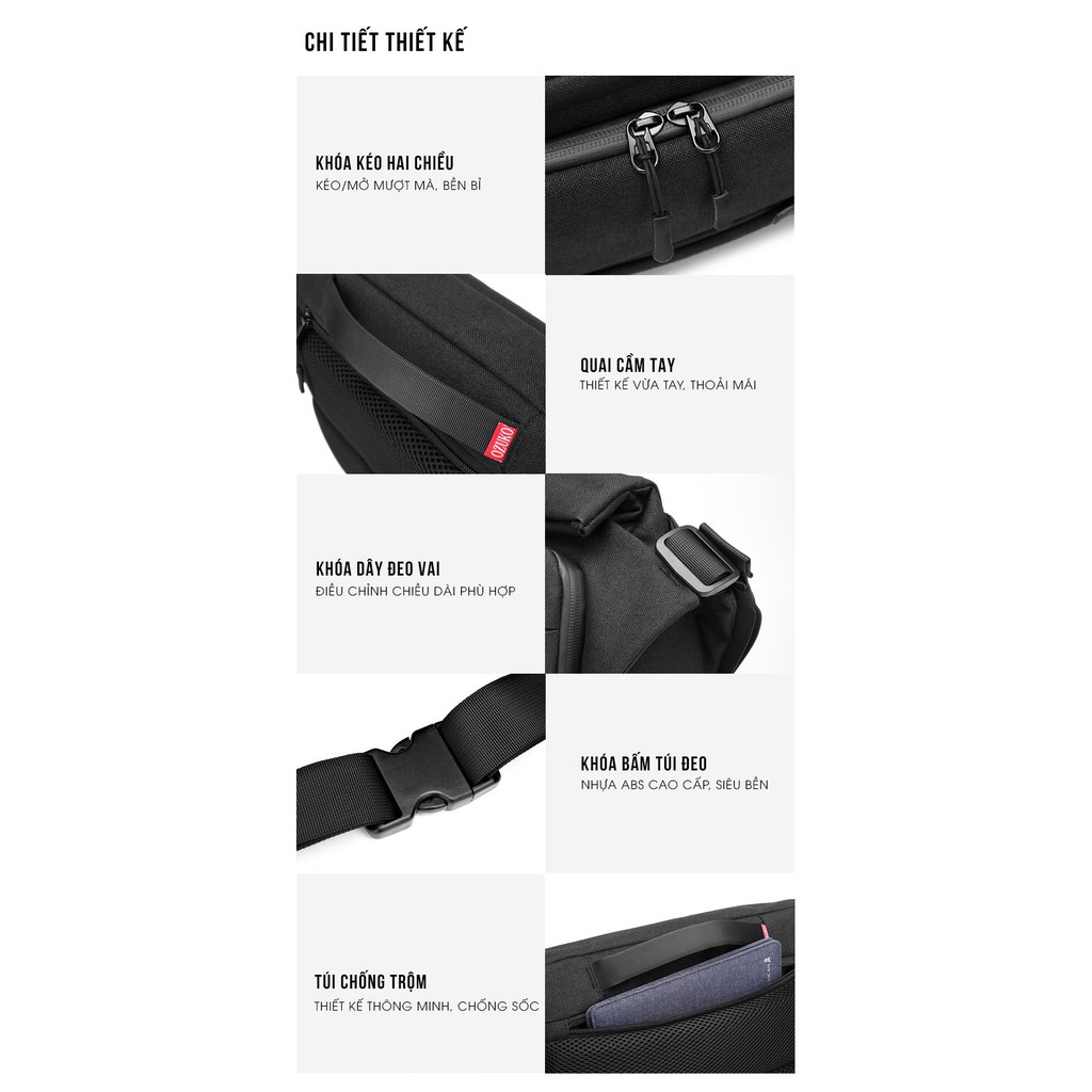 ZÓNG® Túi Đeo Chéo/ Đeo Hông iPad OZUKO 9349