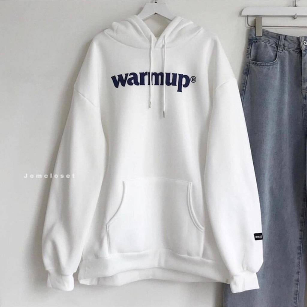 Áo Hoodie Nỉ Warmup, Áo Hoodie Chui đầu Nhiều màu