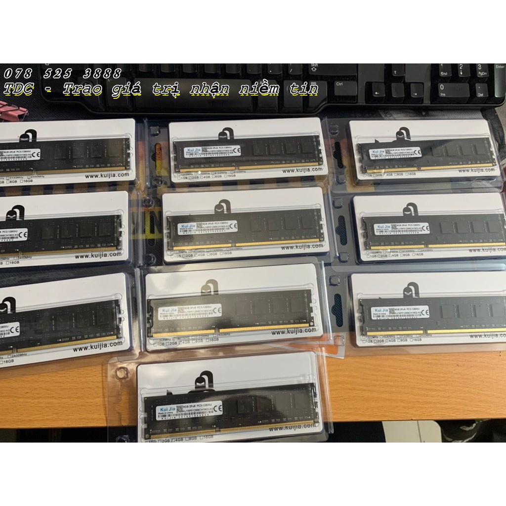 Ram máy tính Kuijia 8GB DDR3 PC 12800U - bus 1600 Mhz. Hàng Chính Hãng. Bảo hành 36 tháng | BigBuy360 - bigbuy360.vn