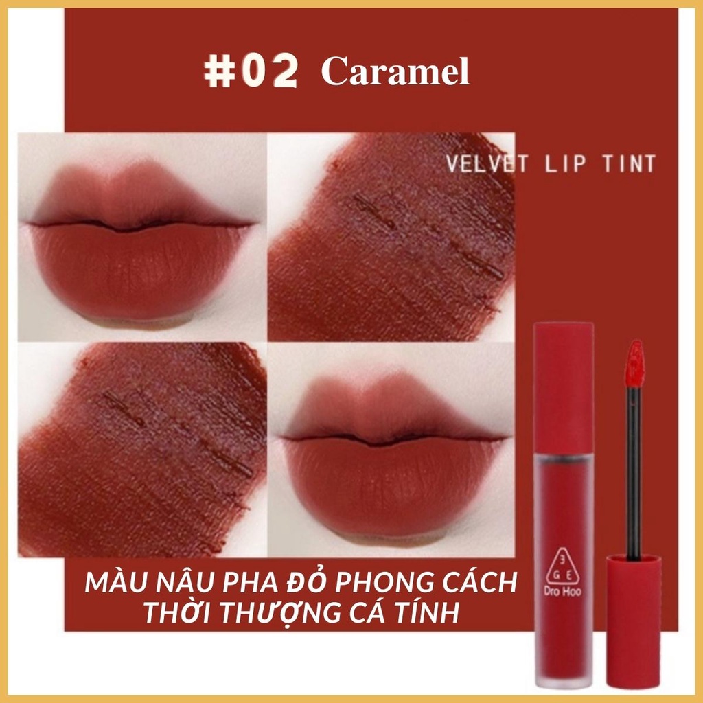 Son Kem Lì 3GE Vevet Lip Tint Drohoo Kết Cấu Mịn Lì Mềm Mượt Chống Dính Cốc Nội Địa Trung  Mẫu Mới 5g –AnnA.4.0.Cosmetic | BigBuy360 - bigbuy360.vn
