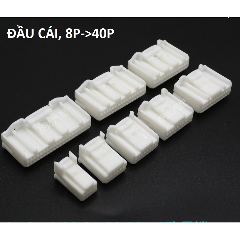 KO DÂY- Giắc cắm âm thanh màu trắng 8 lỗ, 12 lỗ, 16 lỗ, 20 lỗ, 24 lỗ, 32 lỗ, 40 lỗ 0.7mm