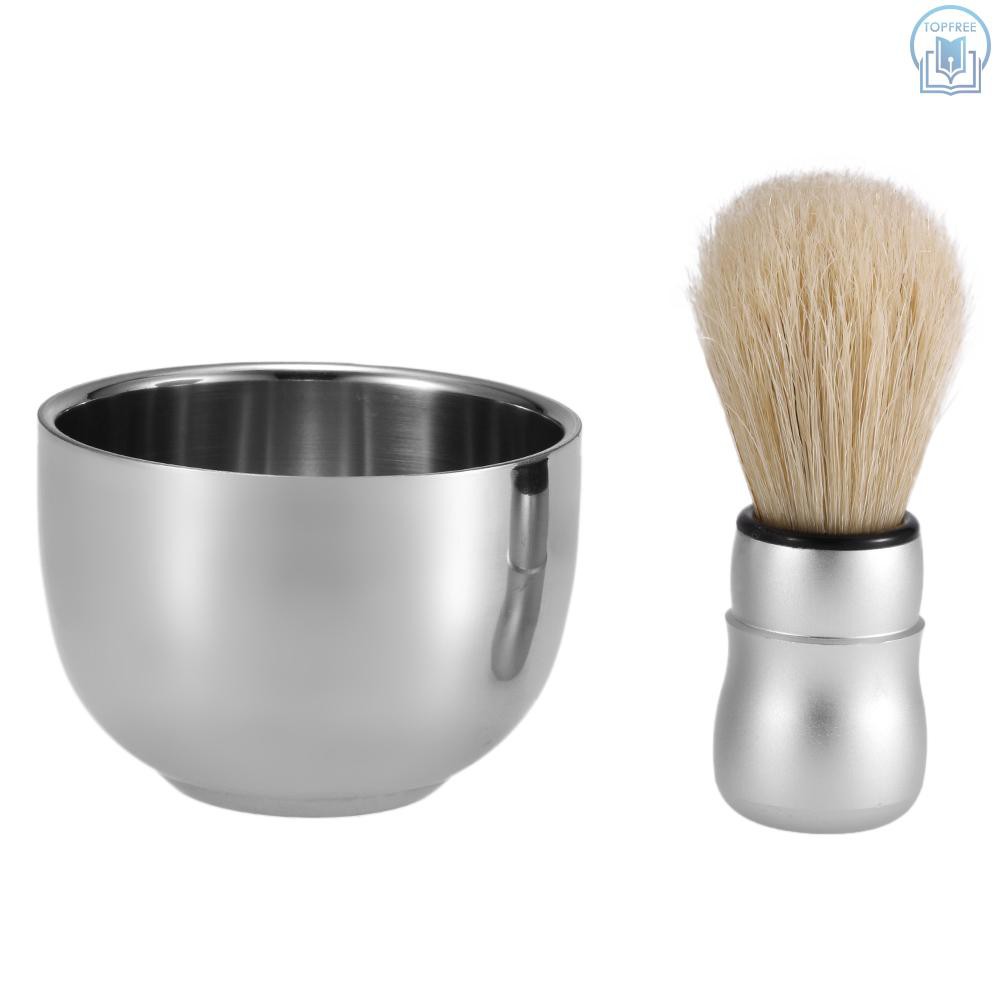 [Hàng mới về] T&F Set đồ 3 trong 1 cọ chải râu + chén đựng xà phòng + giá đỡ  chuyên dụng cho việc cạo râu | BigBuy360 - bigbuy360.vn