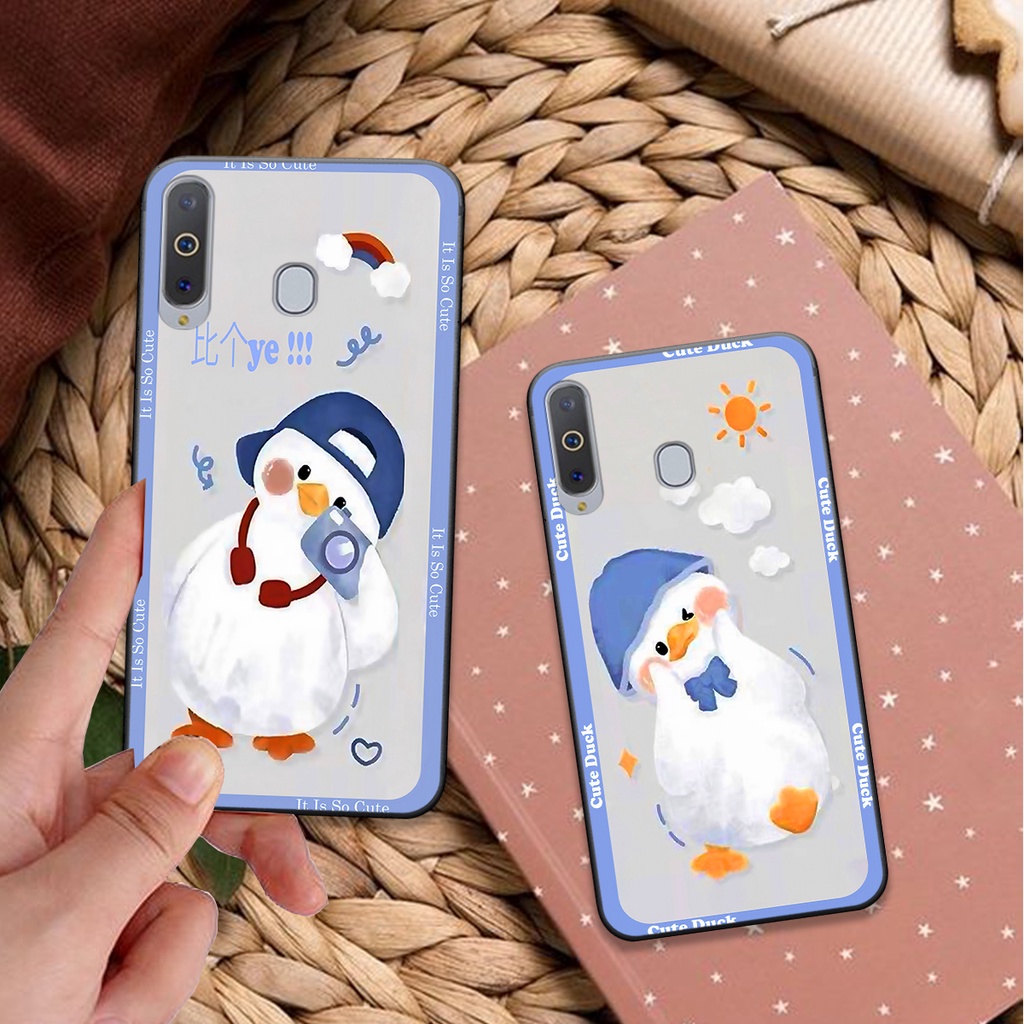 Ốp Samsung A8s / A9 2019 bộ hình cute dễ thương gấu thỏ xinh xắn vẽ tay lạ mắt