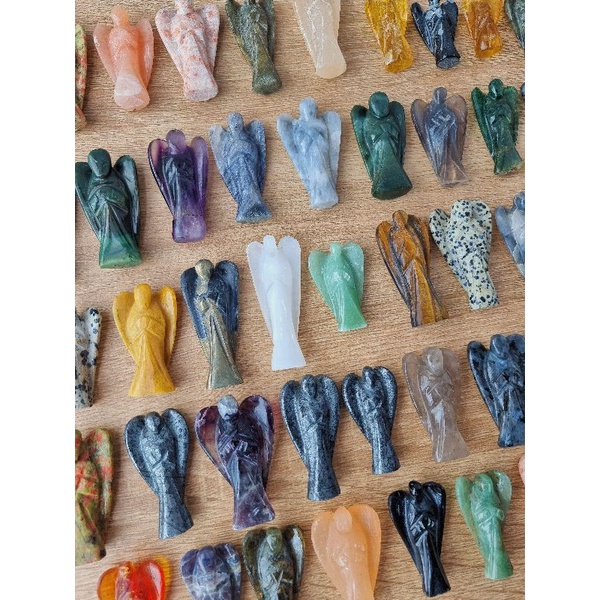Tượng đá Thiên Thần (Angel Carvings), đá thach anh dùng trong Tarot, Reiki