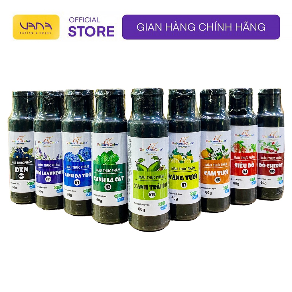 MÀU THỰC PHẨM SIRO UNICORN ĐỒNG TIẾN