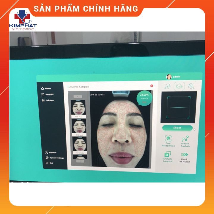 MÁY PHÂN TÍCH DA M1 ĐEN ĐẦY ĐỦ CÁC TÍNH NĂNG PHÂN TÍCH DA CẦN THIẾT CHO QUÁ TRÌNH ĐIỀU TRỊ DA