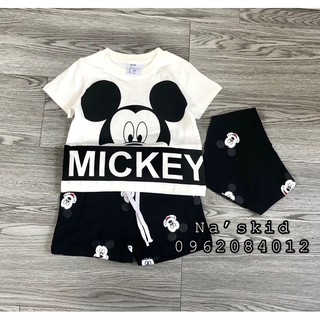 Set bộ mickey kèm yếm hm cho bé trai