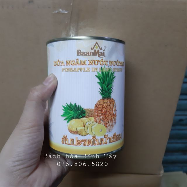 Dứa Ngâm Nước Đường 565gram