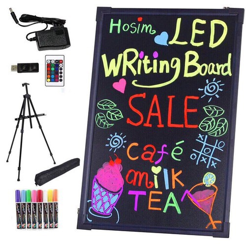 Bảng LED Huỳnh Quang 60x80cm + Trọn Bộ FULL SIZE + 8 bút + phụ kiện