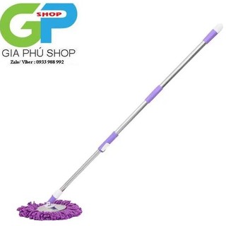 ( hàng nhập ) Cây lau nhà 360 độ inox lớn 22 - 25mm SP4L Homeeasy ( đã kèm bông lau )