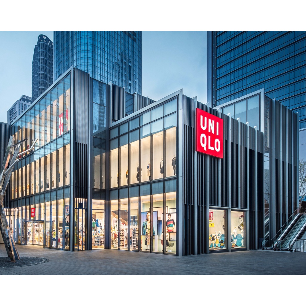 Áo thun Uniqlo ngắn tay in hình Doraemon dễ thương cho nam nữ