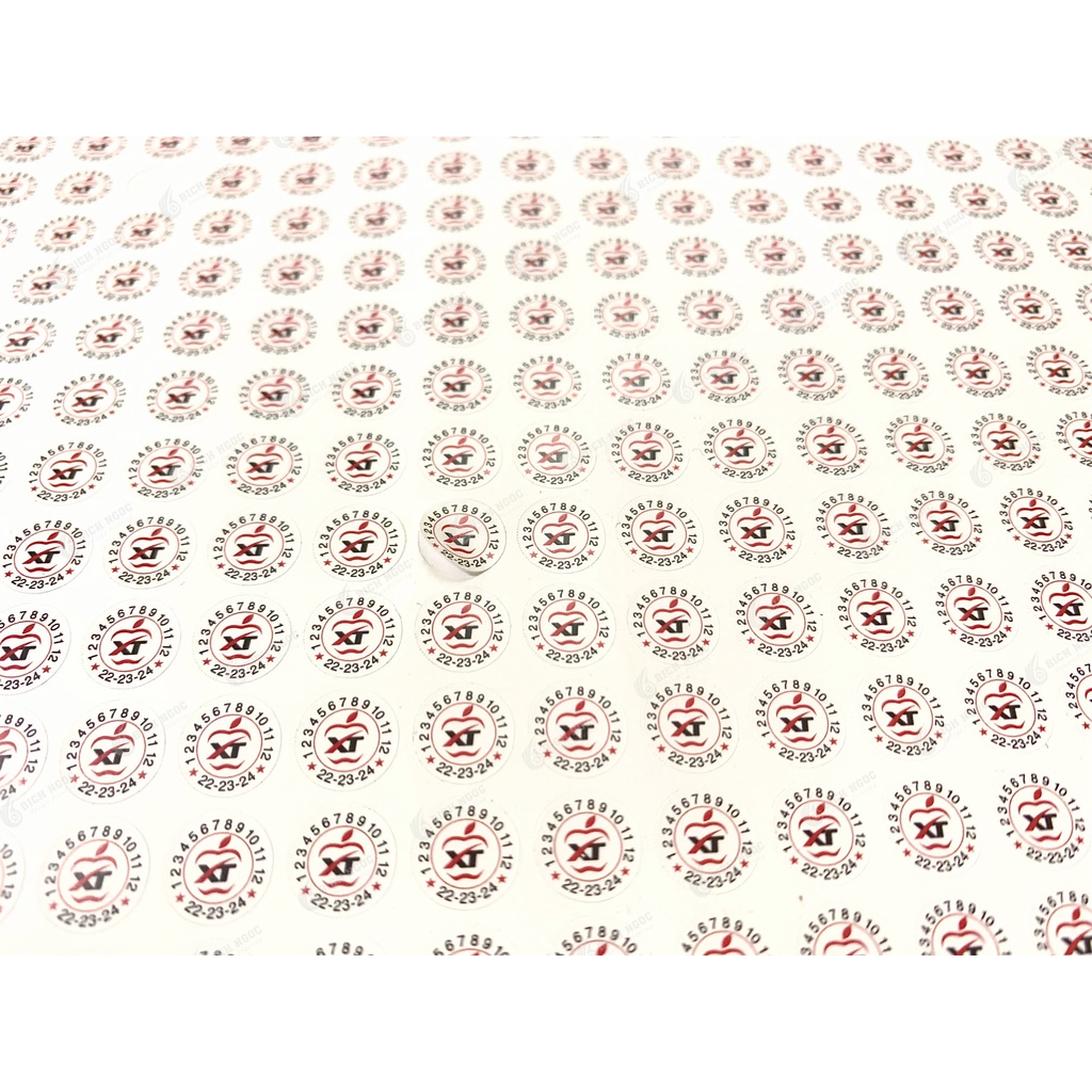 In tem bảo hành, tem vỡ dai, vỡ giòn, tem niêm phong theo yêu cầu