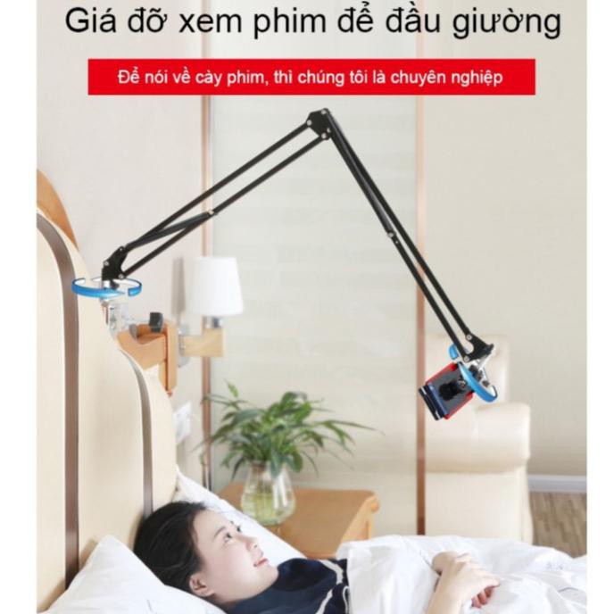 [SALE] Giá Đỡ Điện Thoại, Ipad, Kẹp Điện Thoại Xem Phim,Kẹp Đầu Giường, Bàn Xoay 360 Độ -giadung888