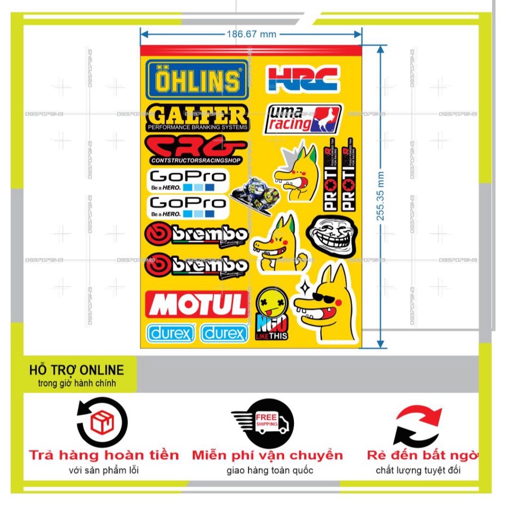 LOGO STICKER DÁN XE MÁY M21 - SHINDECAL2