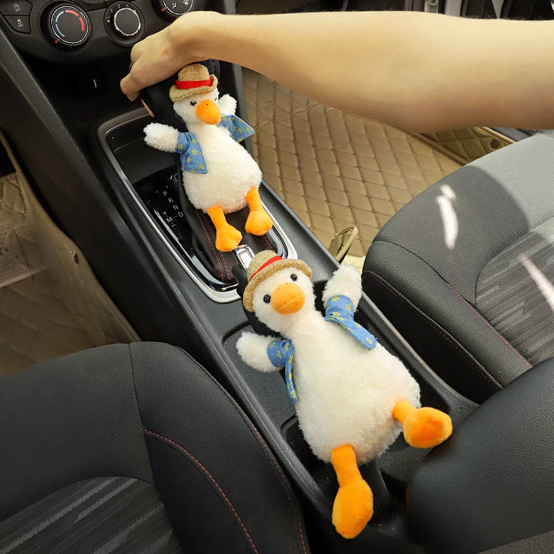 Shift Knob Cover Winter Plush Gear Shift Knob Cover Block Sleeve Handbrake Sleeve Car Gear Set Automatic Manual Gear Universal smeq