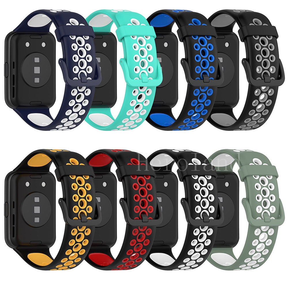 Dây Đeo Silicone + Khung Bảo Vệ Màn Hình Cho Đồng Hồ Huawei Watch Fit 2 / Huawei Fit2