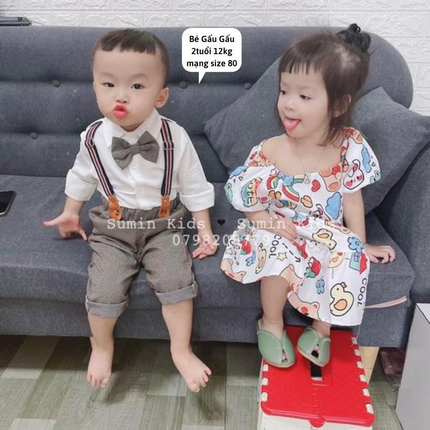Set công tử bé trai mẫu đồ công tử cho bé trai QC cho bé sơ sinh 0 12 36 tháng Sumin Kids