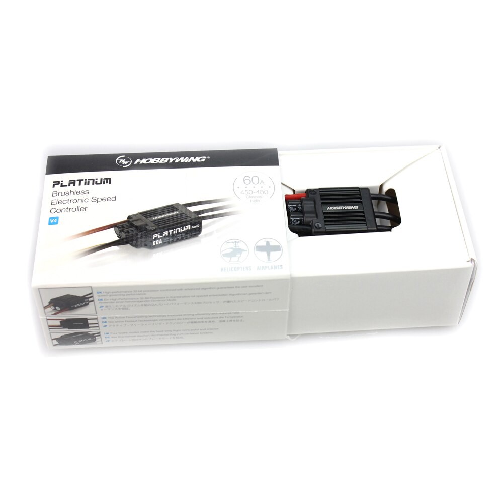 Điều tốc HobbyWing Platinum 60A V4 Trực thăng ESC (Chính Hãng)