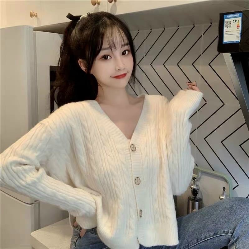 Áo Khoác Cardigan Cổ Chữ V Siêu Xinh M0215-Violet