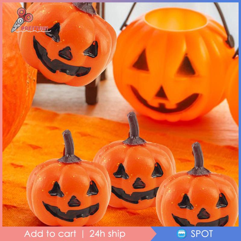[Prettyia1] 16 Miếng Xốp Hình Bí Ngô Phong Cách Nông Trại Halloween