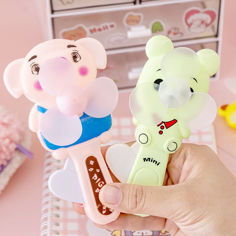 _ Quạt Bóp Cầm Tay Mini Tiện Ích _ Thiết Kế Hoạt Hình Ngộ Nghĩnh