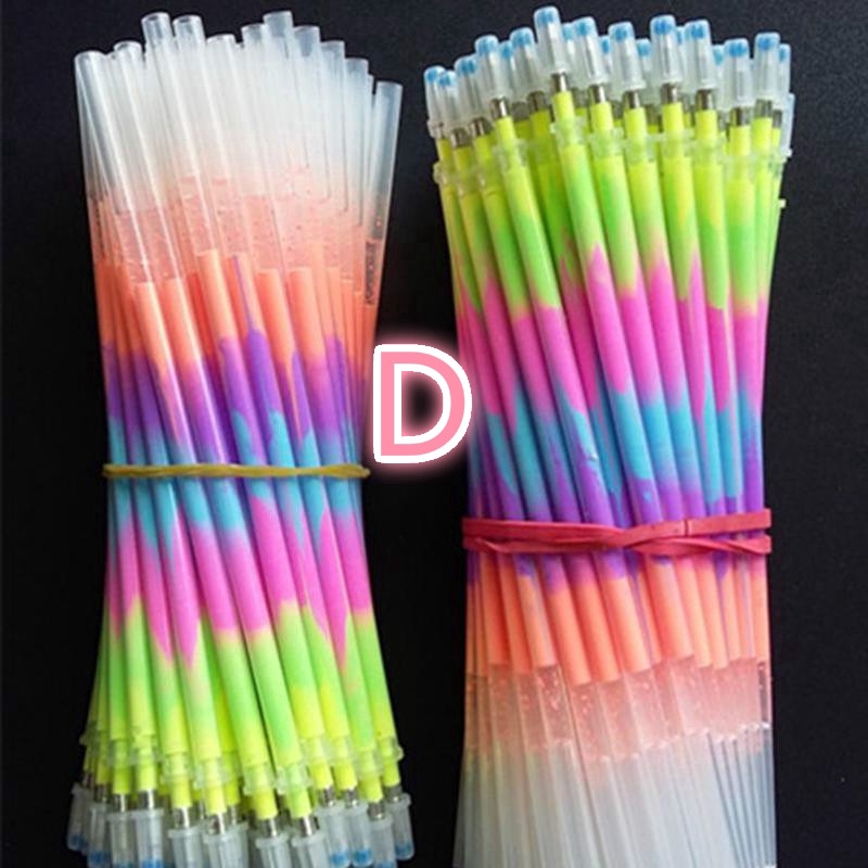 Set 20 Ruột Bút Mực gel Màu Đen Đỏ Xanh Ngòi 0.5mm