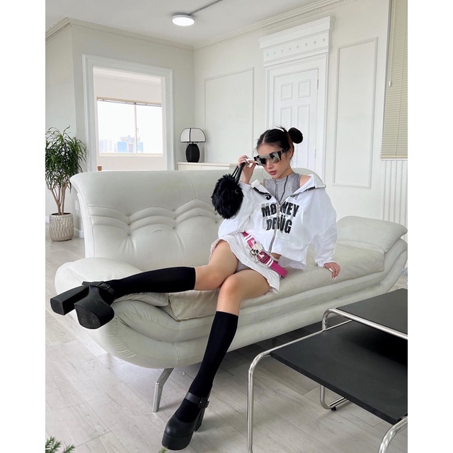 Áo Khoác "SMD" Cropped