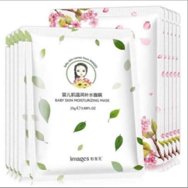 01 miếng mặt nạ lá chè và hoa anh đào