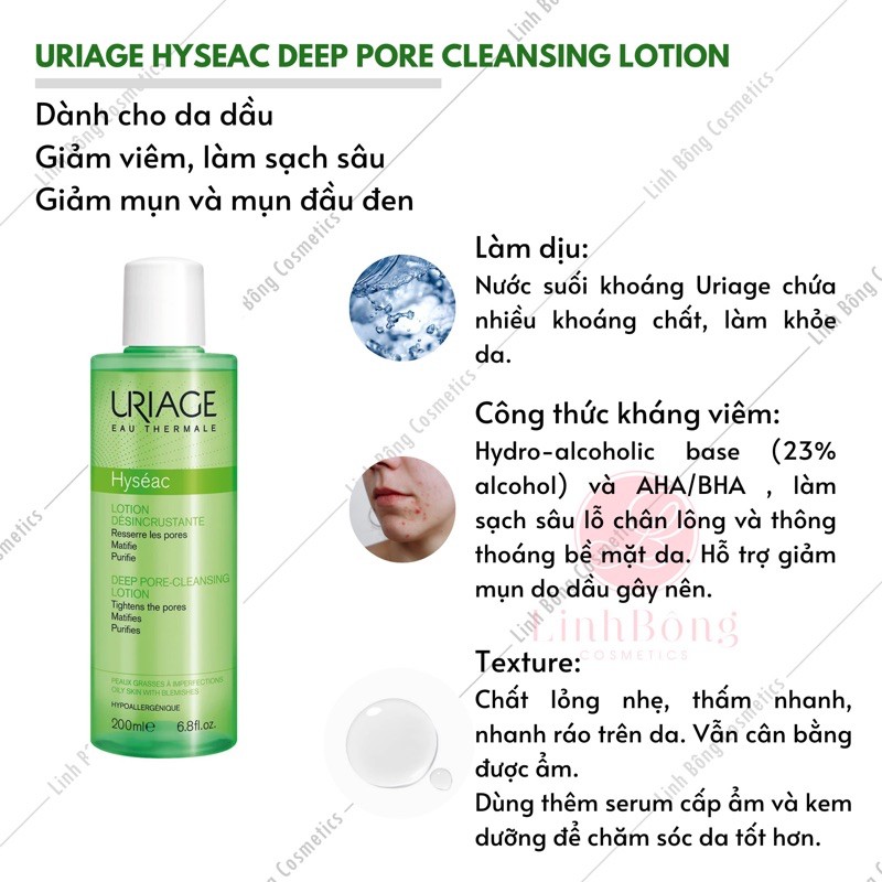 TONER CHO DA DẦU MỤN URIAGE 250ML