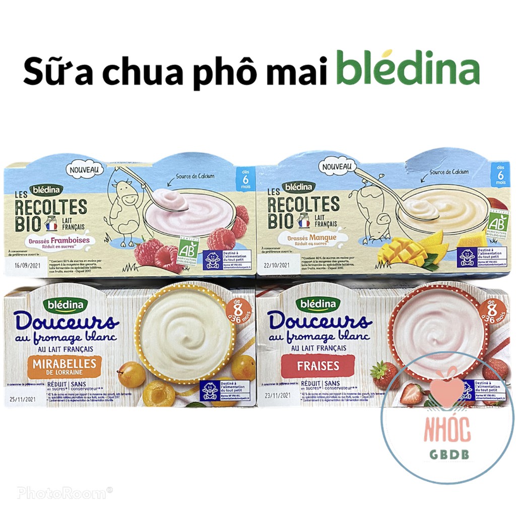 Sữa chua phô mai Bledina Pháp cho bé 6m+ (lốc 4 hộp x 100)