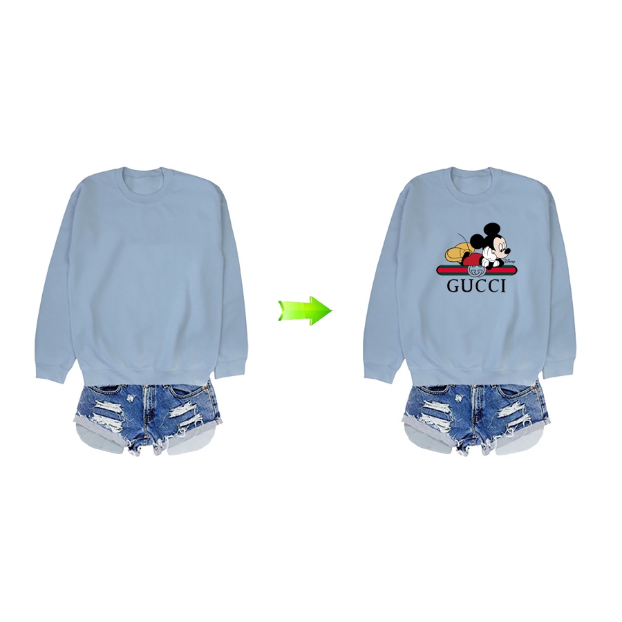 Dễ Thương Miếng Dán Ủi Quần Áo Truyền Nhiệt Hình Chuột micky Hoạt Hình DIY