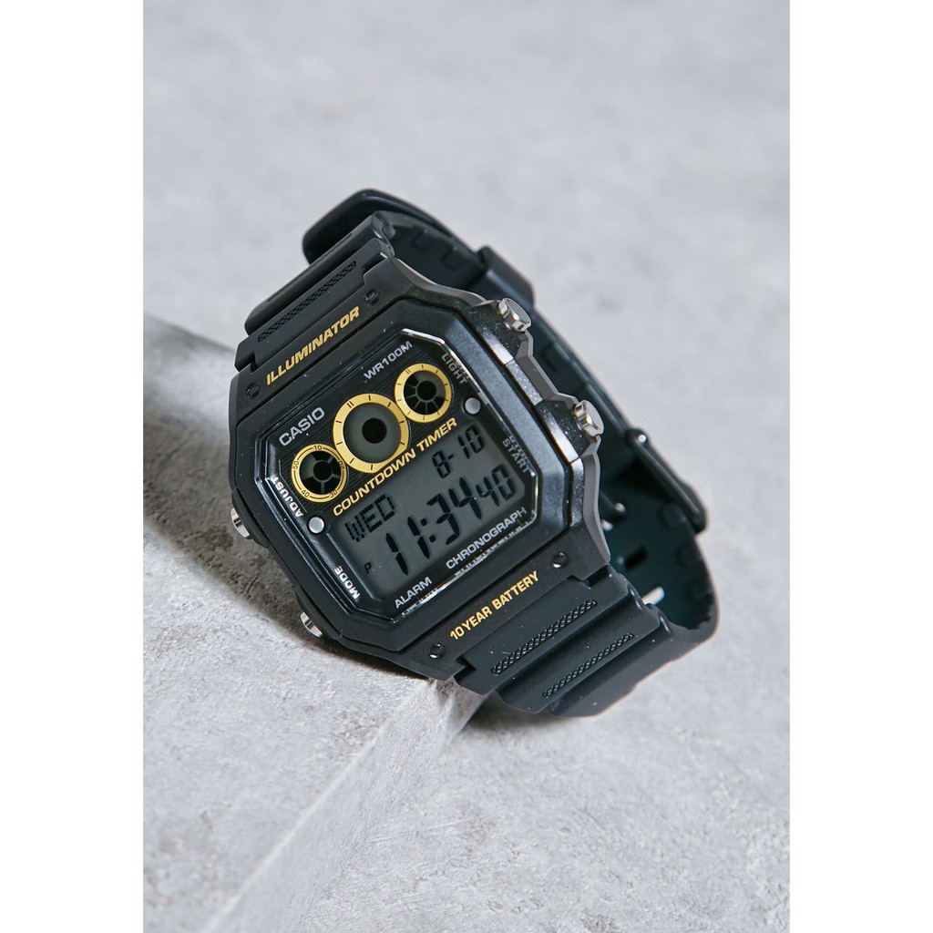 Đồng hồ nam dây nhựa Casio Anh Khuê AE-1300WH-1AVDF