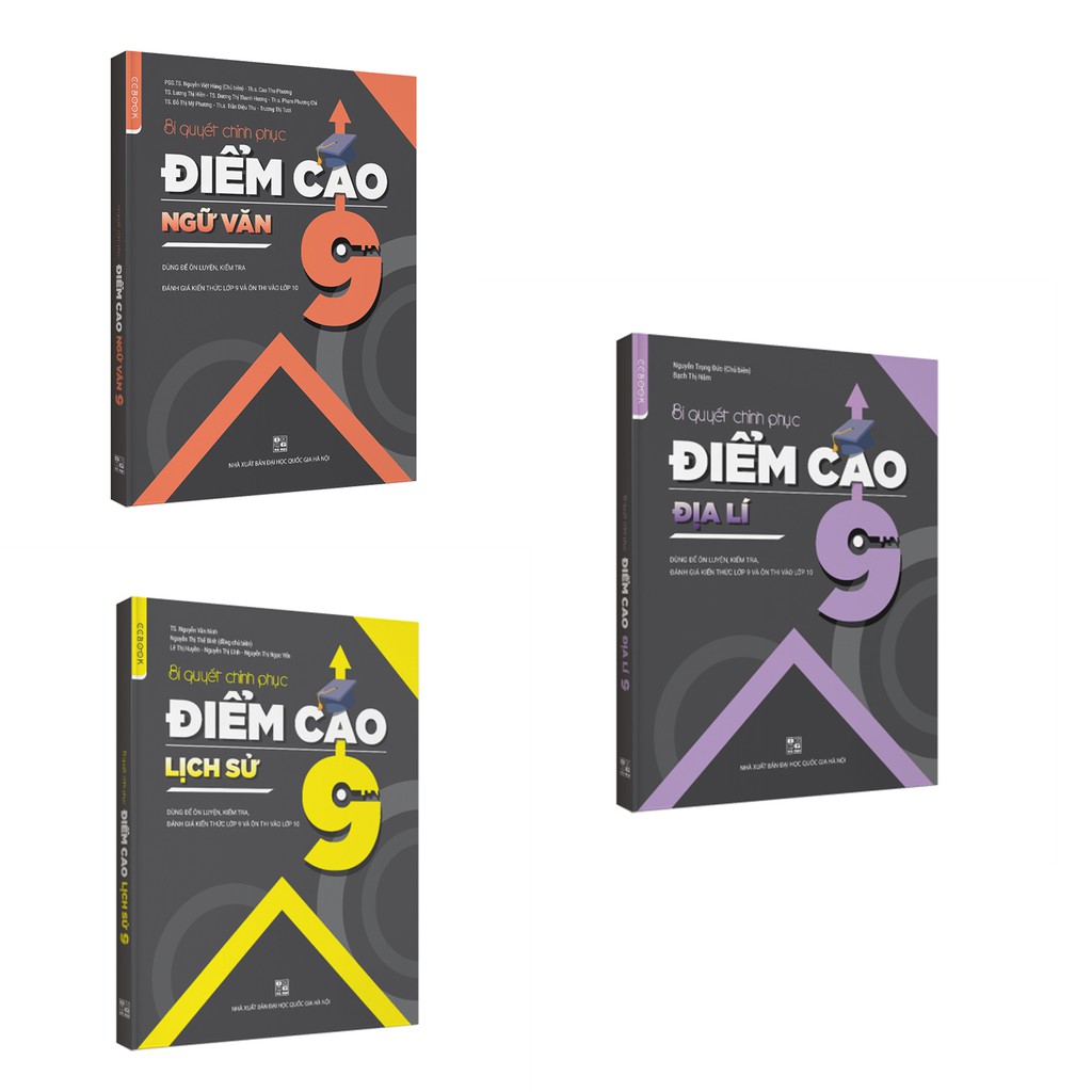 Sách - Combo Bí quyết chinh phục điểm cao Văn Sử Địa lớp 9 và ôn thi vào 10