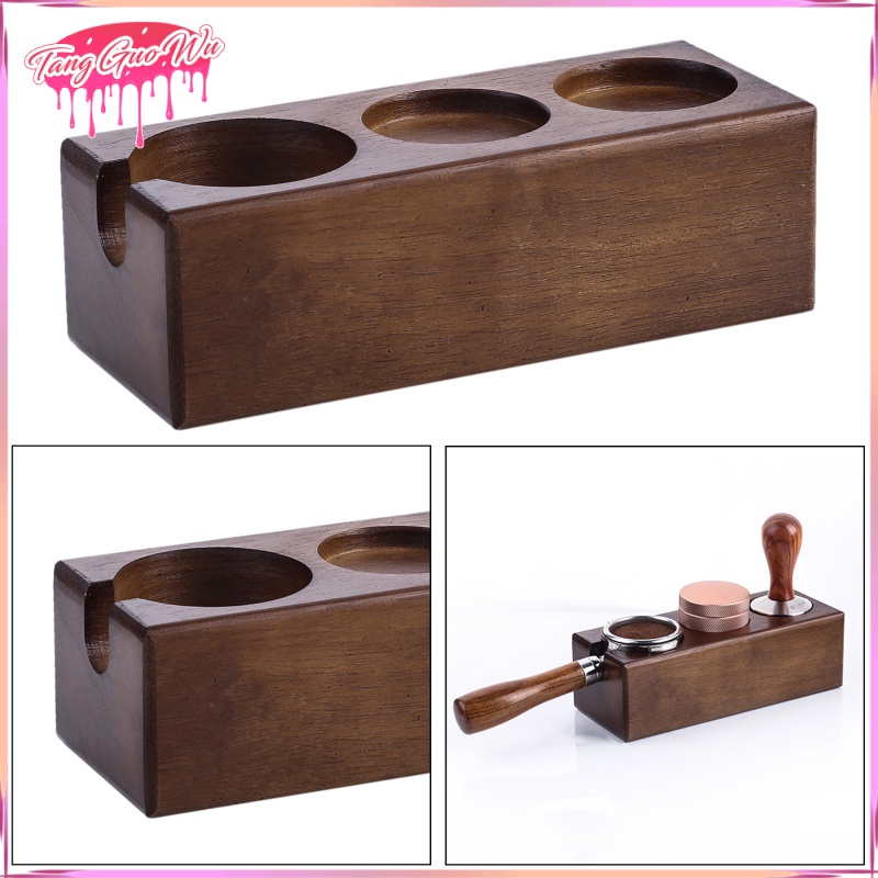 Giá đựng dụng cụ pha cà phê bằng gỗ phong cách mộc mạc cho Barista / nhà / quán cà phê